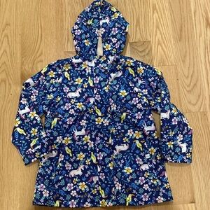 Girls printed rain coat